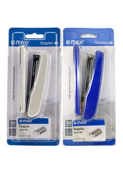 Buy 2-Pack Staplers With Pin Set Multicolour in UAE