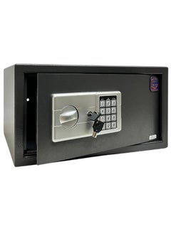 اشتري Digital Safe - Compact Steel Money Security Box with Electronic Keypad and 2 Manual Override Keys ( Black ) Colour By LOTFY GROUP ( H23 * W42 * D37 CM ) في مصر