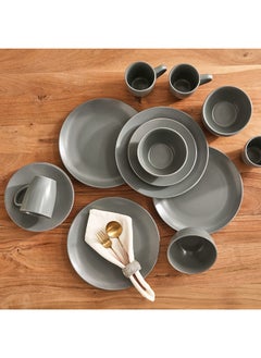 Buy Shallow 16-Piece Dinner Set 26x2.7x26 cm in UAE