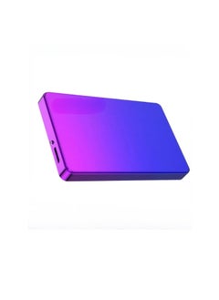 اشتري External Hard Drive, USB3.0 Ultra Slim HDD Storage Device, Portable Compact High-speed Mobile Hard Disk Compatible for Pc, Desktop, Mobiles, Laptop, Game Console, Ps4, (Gradient Blue Purple, 2TB) في السعودية