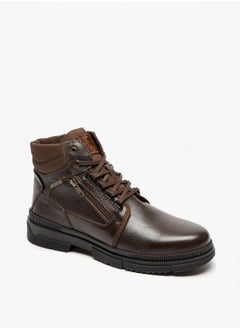 Buy Men's High Top Boots With Zip Closure in UAE