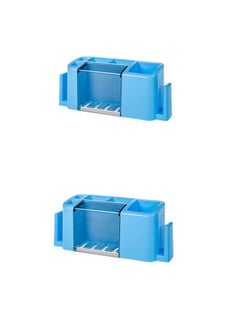 اشتري Multifunctional Toothpaste And Toothbrush Holder 2 PCS في الامارات