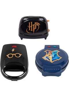 Buy Harry Potter Kitchen Appliances Set of 3 - Toaster, Hogwarts Waffle Maker and Sandwich Maker in UAE