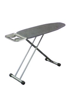 Buy Lynx Stainless Steel Turkish Ironing Board Non-slip Foot, Height Adjustment Handle, Steam Permeable Body and Silicone With Cotton Cover 30 X 100 CM in Saudi Arabia