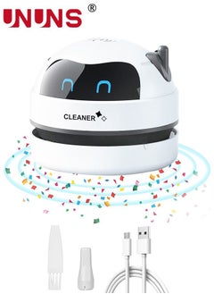 اشتري Mini Desktop Vacuum Cleaner,Desk Vacuum Cleaner For Picking up Crumbs Eraser Crumbs Pet Hairs Flakes Tiny Items,USB Vacuum Cleaner With Brush And Extended Suction For Desk Tabletop في السعودية