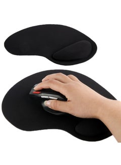 اشتري Ultra Slim Rubber Bottom & Cloth Sponge Wrist Supporter Mouse Pad(Black) في السعودية