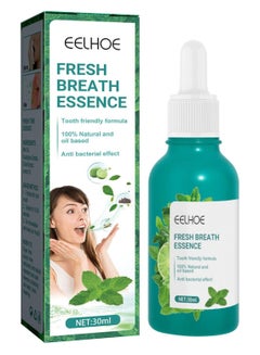 Buy Bad Breath Eliminator, Total Mouth Essence - 30ml Fresh Mint Oral Care Essence to Get Rid of Bad Breath, Fight Bad Breath Portable Air Fresheners in UAE