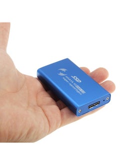 اشتري 6gb/s mSATA Solid State Disk SSD to USB 3.0 Hard Disk Case(Blue) في السعودية