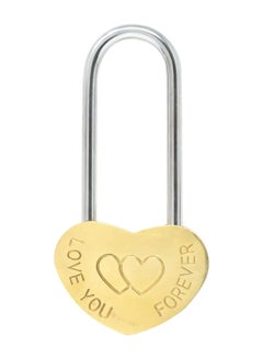 اشتري Love Lock Without Key, Solid Brass Heart Lock, Engraved Love You Forever Padlocks for Wedding, Anniversary, Valentine's Day, Travel, 2Pcs في السعودية