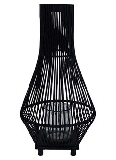 Buy Bamboo Lantern, Black - 67 cm in UAE