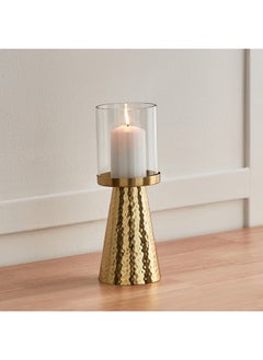 Buy Aristo Metal Taper Pillar Candleholder 10.5 x 29.5 x 10.5 cm in UAE