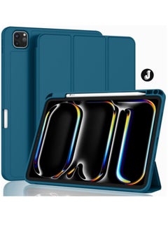 اشتري "2024 iPad Pro 11" Case (M4, 6th Gen) – Smart Case with Pencil Holder, Touch ID Support & Auto Wake/Sleep Function (Teal)" في الامارات