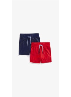 Buy Navy and Red Swimming Trunkies 2 Pack in UAE