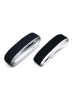 Buy FIS Hook & Loop Tape Black Color, 25 mm x 1 Meter, Black Color - FSTAHL25BK in UAE