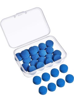 Buy 30 Pieces Billiard Pool Cue Tips Cue Pool Stick Replacement Tips with Storage Box for Billiard Pool Cues Supplies 13 mm Blue in Saudi Arabia