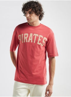 Buy Slogan Crew Neck T-Shirt in UAE