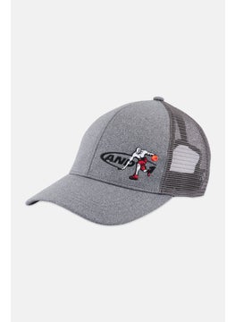 Buy Men Brand Logo Cap, Grey in Saudi Arabia