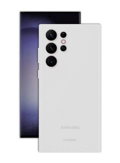 اشتري Samsung Galaxy S23 Ultra Case Air Skin Series Ultra Slim Frosted Anti Slip Back Cover All Around Full Coverage White في الامارات