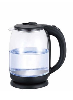 Buy Electric Glass Kettle 1.8 Liter With Automatic Turn-Off 1700W High Grade 304 Stainless Steel in UAE