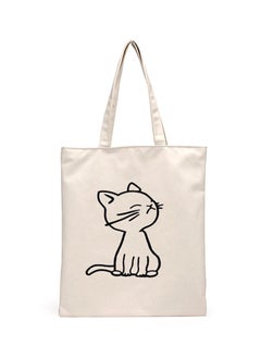 Buy Cat Canvas Tote Bag, Reusable Grocery Bag, Washable and Can Be Applied For Many Times, Supporting You For Long Service, Can Easily Carry Your Kindle, Ipad, Cellphone in Saudi Arabia