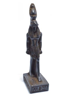 Buy immatgar pharaonic standing Horus Statue figurines for Home Décor ancient Egyptian souvenirs gifts from Egypt Collectible Pharaohs (Darck - 16.5 CM Long) in Egypt