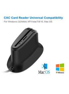 Buy Rocketek  SCR812 USB 2.0 Smart Card Reader IC ID CAC TF Card Reader(Black) in Saudi Arabia