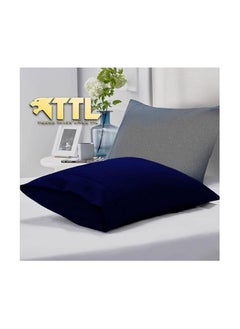 Buy Pillowcase for Home, Hotels & Touristic Village/Modern Design from Tigers,DARK BLUE,55cm*75cm in Egypt