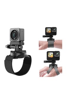 اشتري Wrist Strap Mount for DJI Action 2 360° Rotatable Adjustable Arm Band Holder GoPro Max Hero10 Hero9 8 7 Camera Accessories, Outdoor Sports Accessories في الامارات