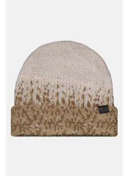 Buy Men Knitted Beanie, Khaki Combo in UAE