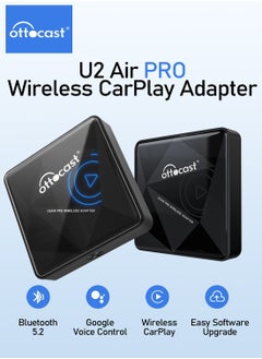 اشتري OTTOCAST U2 Air PRO Wired to Wireless CarPlay Adapter CarPlay Dongle Bluetooth Wifi USB Multimdia Player for Toyota VW Nissan في السعودية