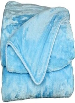 Buy Winter Bed Blanket 3.5Kg Light Blue 220x240cm in Egypt