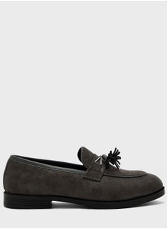 Buy Faux Suede Tassel Casual Slip Ons in UAE