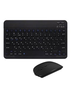 Buy 2-Piece Universal Type BT Keyboard and Mouse Set Black in Saudi Arabia