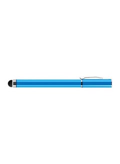 Buy 2 In 1 Ball Point Capacitive Screen Stylus Touch Pen With Cover Blue in UAE