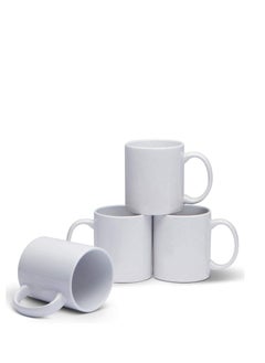 Buy 12 pcs ceramic white mugs in UAE