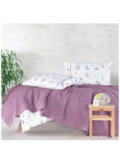 Buy stick Bed sheet Cotton 4 pieces size 180 x 200 cm Model 214 from Family Bed in Egypt