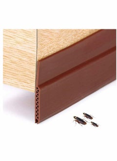 Buy 16 Feet Silicone Seal Strip Door Weather Stripping Door Seal Strip Window Seal Silicone Sealing Tape for Door Draft Stopper Adhesive Tape for Doors Windows and Shower Glass - Brown 25MM in Saudi Arabia