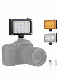 اشتري Video Light 96 LED Camera with 5400K / 3200K Filter for Cameras Camcorder Conference, USB or Battery Powered في السعودية