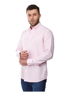 اشتري Coup Regular Fit Basic Shirt For Men Color Pink في مصر
