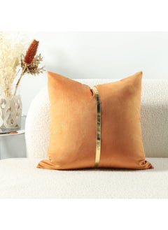 Buy Pearl Patchwock Cushion Orange 45X45CM WL2266-2B-OR in UAE