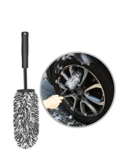 Buy Car Wheel Brush, No Metal Wheel and Rim Detailing Brush, Large Wheel Cleaning Brush Premium Cleaner Brush, Soft Dense Alloy Wheel Brush, Suitable for Wheels and Rims of Cars/motorcycles/bicycles in UAE