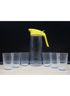 Buy Sigma Glass 6-Piece Glass With Water Jug in UAE