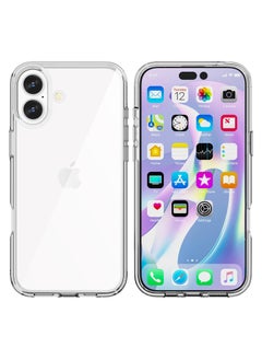 Buy iPhone 16 Plus Case 6.7 inch Transparent Slim Yellowing-Resistant [MIlitary Protection] Soft TPU for iPhone 16 Plus Anti-Scratch Shockproof Protective Case Cover for Apple iPhone 16 Plus in UAE