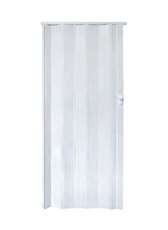 Buy Adjustable Panel PVC Folding Door Ash White 205 x 85 x 1 cm X1085205W14 in Saudi Arabia