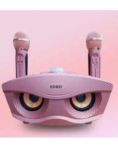 Buy Wireless Bluetooth Speaker With 2-Piece Mic Rose Gold in UAE