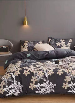 Buy King size duvet cover set lovely flowers design. in UAE