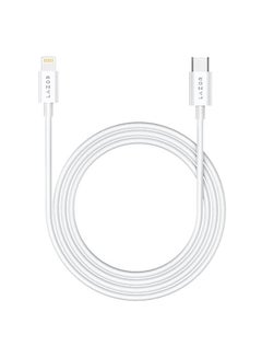 Buy Lazor Bolt 3A Fast Charging Cable Type-C to Lightning for Iphone-20W Current-CL76 Grey-1m in UAE