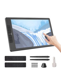 اشتري VK1200 Graphics Drawing Tablet 11.6 x 9 inch Active Area 8192 Levels Pressure Tilt Function Art IPS LCD Animation Drawing Board with Battery-free Stylus 28 Pen Nibs في الامارات