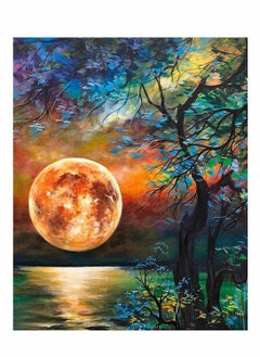 Buy DIY 5D Diamond Painting Kit, 12X16" Adults & Kids Moon Tree Diamond Dots Crystal Gem Arts Painting in Saudi Arabia