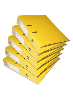 Buy FIS PACK OF 10 PP LEVER ARCH FILE, 8CM, F/S SIZE, YELLOW, PP ORIGIN GERMANY - FSBF8PYLFN10 in UAE